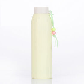 Jspeed Group Limited OEM Double bead gift glass cup portable cute simple and creative glass water cup