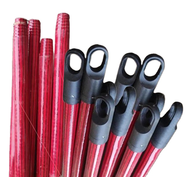 GMEX.,JSC Many design 7cm Cap Broom sticks 120cm 75cm Broom Sticks Mop Stick Broom Handle Brush Red Pattern
