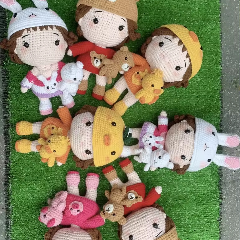 Cheap price Gift for your baby doll toys for girls milk cotton material baby doll handmade famous in Vietnam 2024