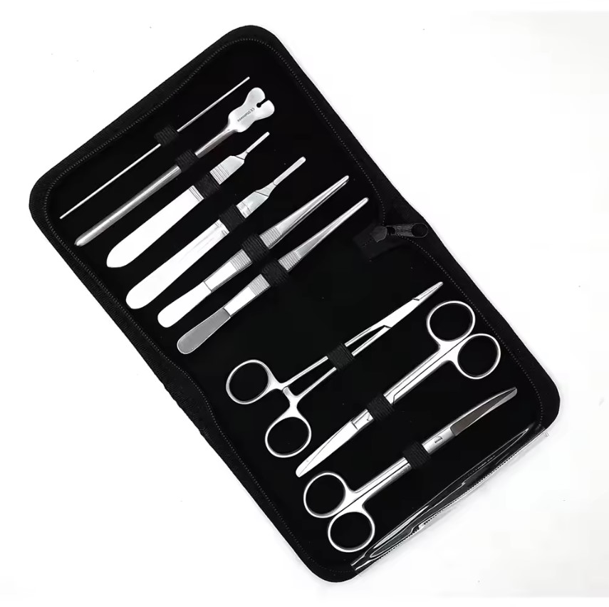 AZQA INSTRUMENTS New Dissection Kit Premium Quality Stainless Steel Tools for Dissecting Frogs Best for Anatomy Biology with Packing Case