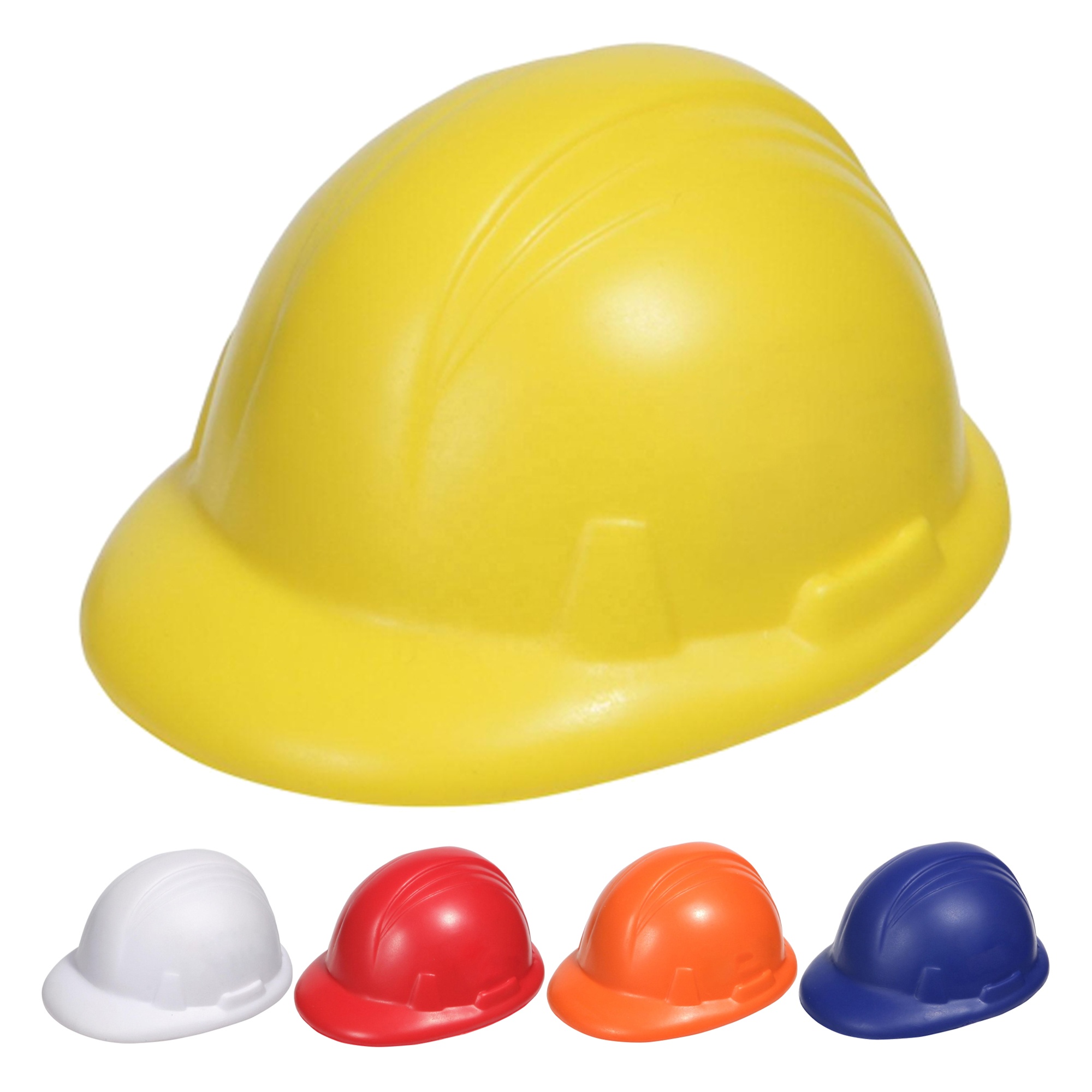 Shanghai Hoho Promo Co., Ltd. Wholesale Stress Hard Hat PU Foam for Building Industry Sports Ball Promotional Gifts SS037 Safety Cap Shape Stress Ball