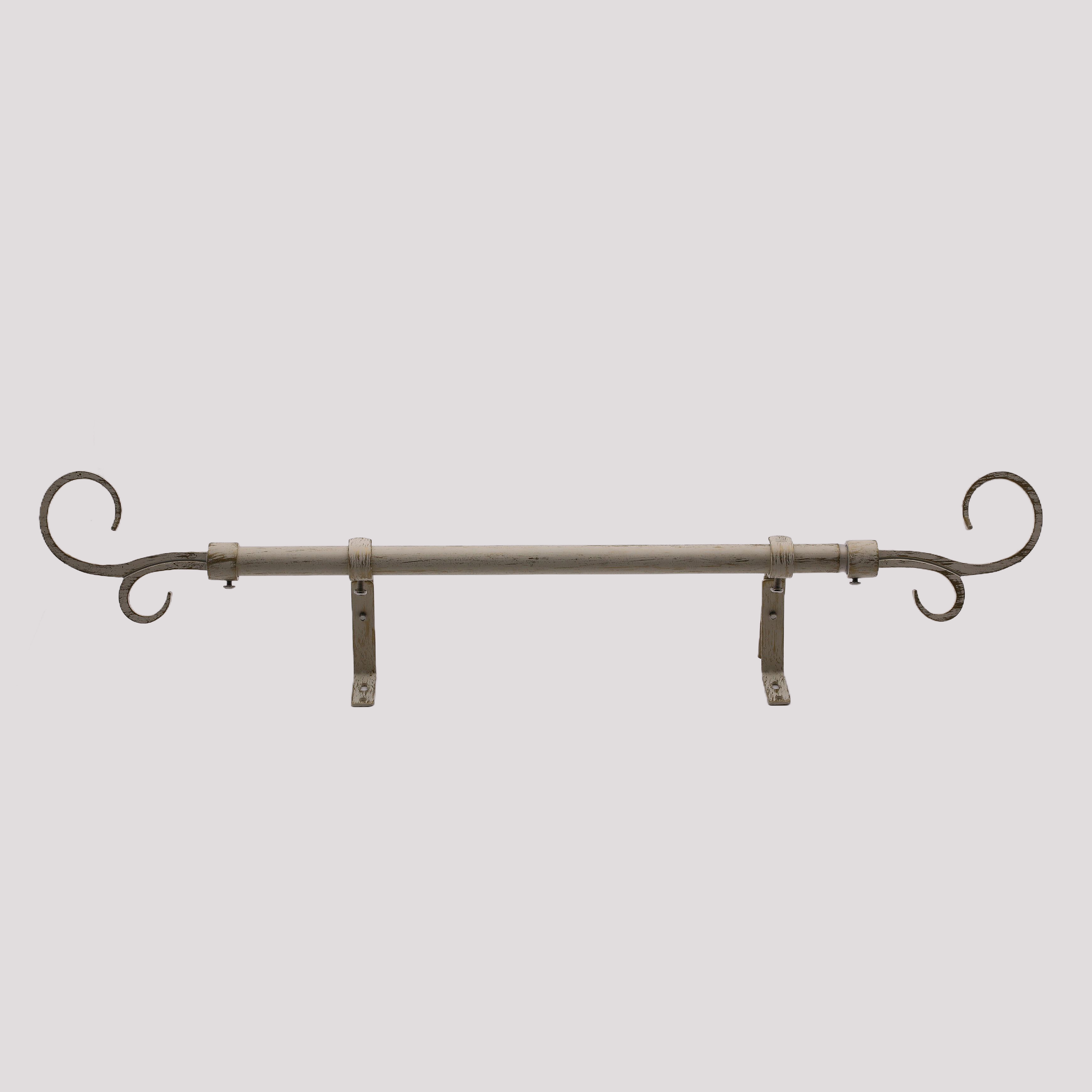 Deqing Fox Armour Co., Ltd Professional Extendable Curtain Poles Metal Twisted with Curtain Bracket Curtain Rods for Window Aluminum Modern Acceptable