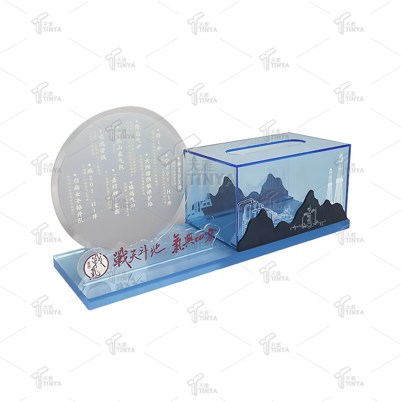 Wholesale Modern Clear Facial Tissue Napkin Organizer Clear Acrylic Box Acrylic Tissue Box