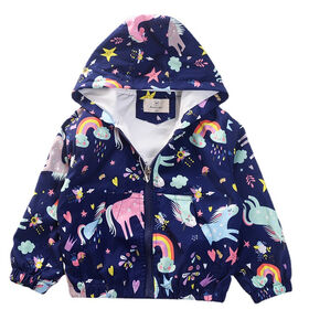 Underkingo Garments Manufacturing Co.,Ltd Lightweight Kids Windbreaker Girls Casual Outerwear Jacket Children Waterproof Coat windbreaker
