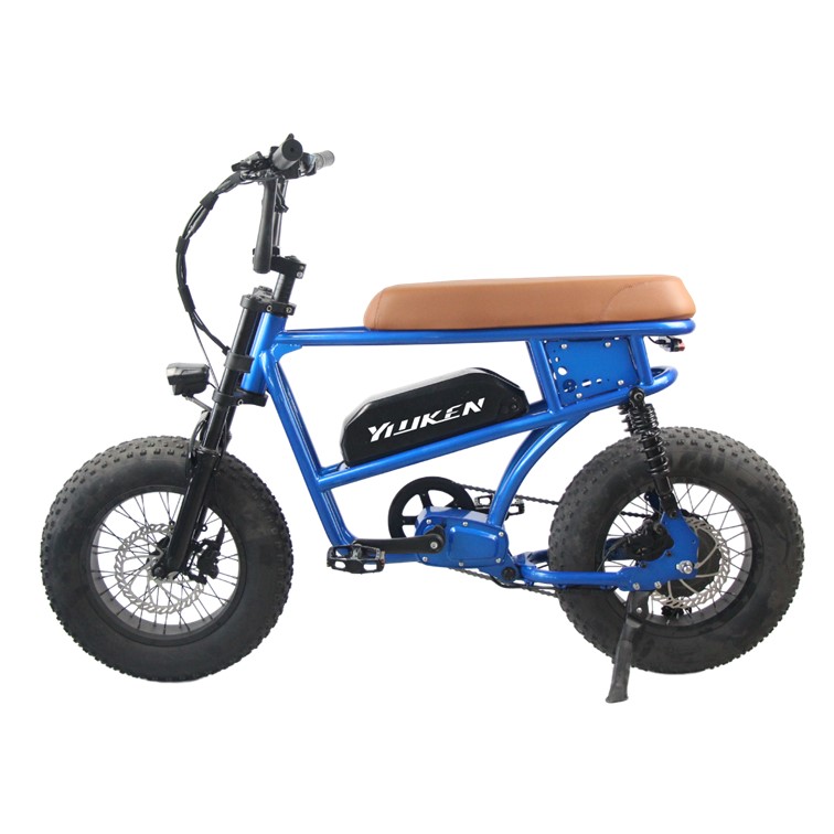 youken brand electric bike hot sale 16 inch fat tire fatbike 1000W motorcycle full suspension electric dirt bike