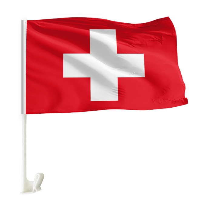 Jinan Jiezuo Advertising Co., Ltd. Low price custom car window flags of all countries Custom 30*45cm Swedish car flag for festival parades