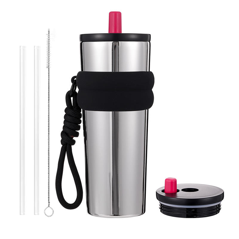 Shanghai Fengboju Import and Export Trade Co., Ltd. Large Capacity Thermos Cup Straw Adult Gym Camping Outdoor Activities Offers Superior Thermal Insulation Performance Ice Cream