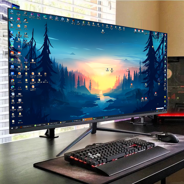 Shenzhen Hopestar Sci-Tech Co., Ltd. Oem 24 Inch Pc Led Gamer Borderless Display Monitors 75hz Computer Desktop Gaming 1k Lcd Monitor