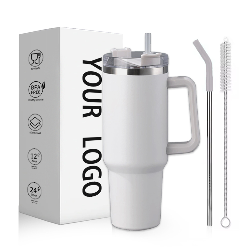 Shanghai Fengboju Import and Export Trade Co., Ltd. 30oz 40oz outdoor mugs 40 oz out door on the go camping double wall vacuum insulated stainless steel travel mug cup with straw