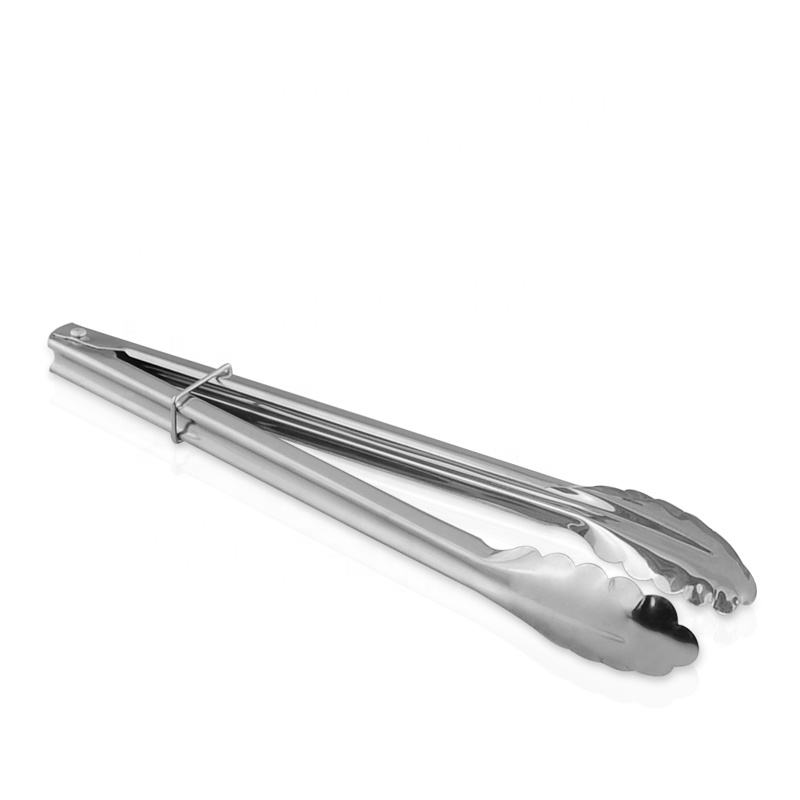 Kitchen accessory cooking gadgets stainless steel grill salad bbq food tongs
