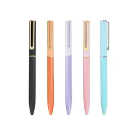 Lianzhong Plastic Hardware Co., Ltd Colorful metal ballpoint pen Office pen Business custom activities promotional gifts pen