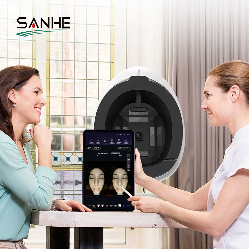 2024 Portable 3d skin analysis machine facial Uv Lcd Wifi Skin Lamp Scan skin Analyzer Machine