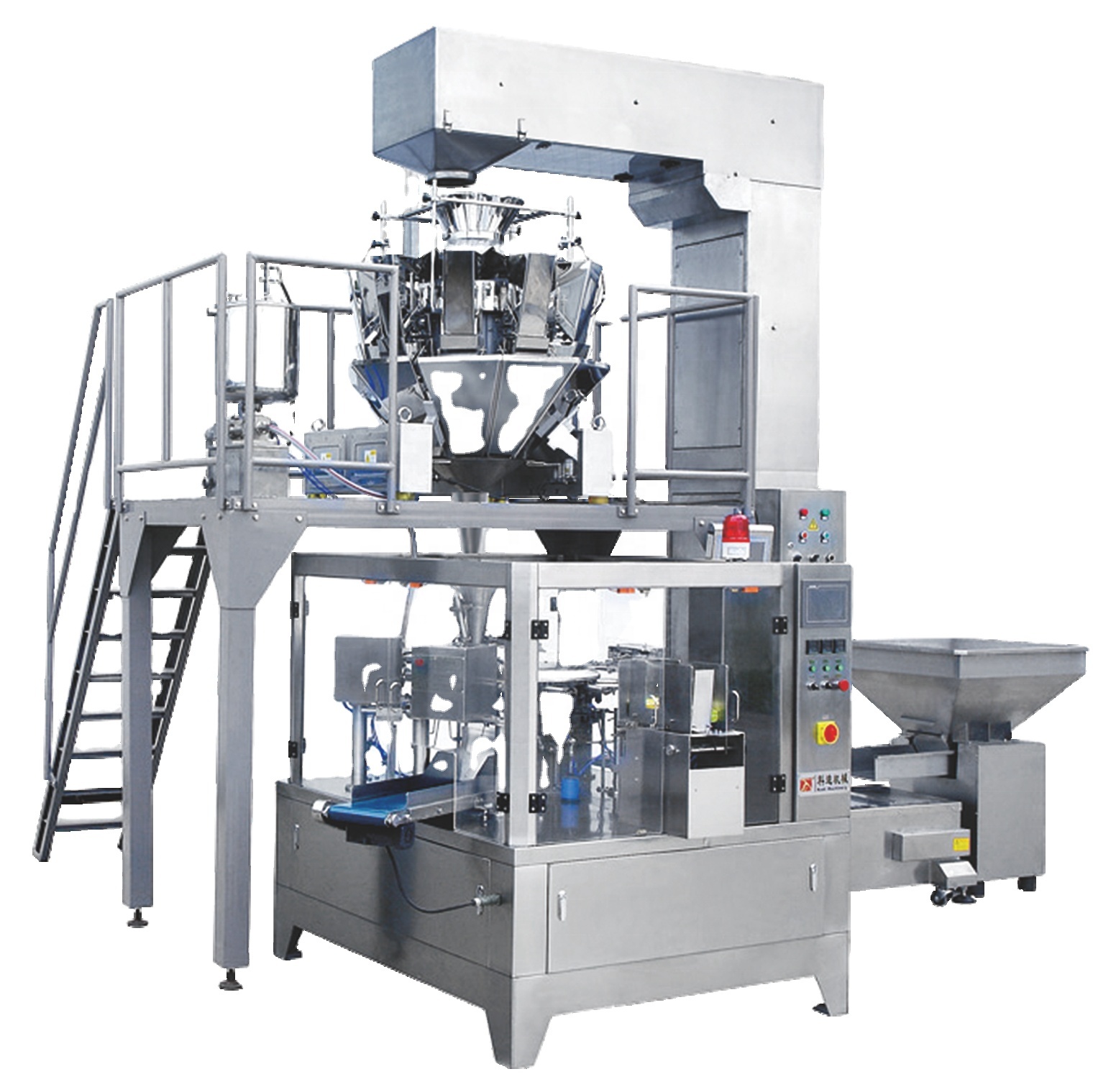 Shanghai Rui ji Jinhong Packing Machinery Co.,Ltd. R8-300 Rotary packing machine eight-working position for premade bag stand-up pouch with zipper bag and so on
