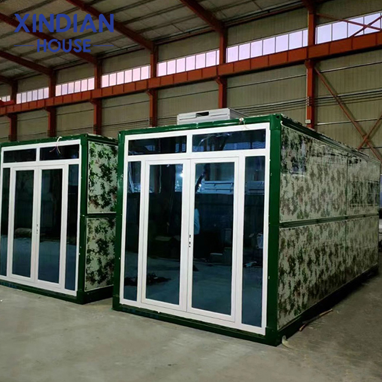 Hebei Xindian Construction Engineering Co., Ltd. Factory Hot Sale Custom Size X-Type Foldable 20ft Container House Easy Installation Home Use Extended Prefabricated Unit