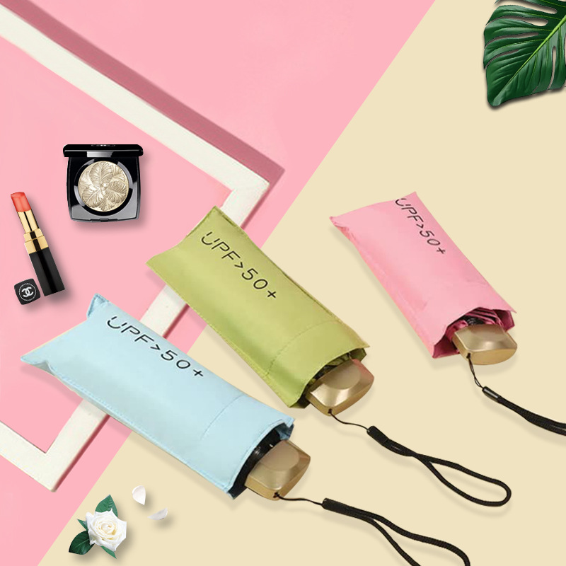 Avenoir Housewares (Sichuan) Co., Ltd Wholesale Portable Outdoor Pocket Mini size Compact Parasol Auti-Uv Waterproof Windproof Five Folding Umbrella