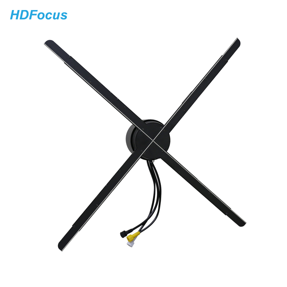 Shenzhen HDFocus Technology Co., Ltd. 80CM High Resolution 3D wifi Hologram LED Fan Holographic Projector Display Advertising 3D Holographic Fan For Outdoor Events