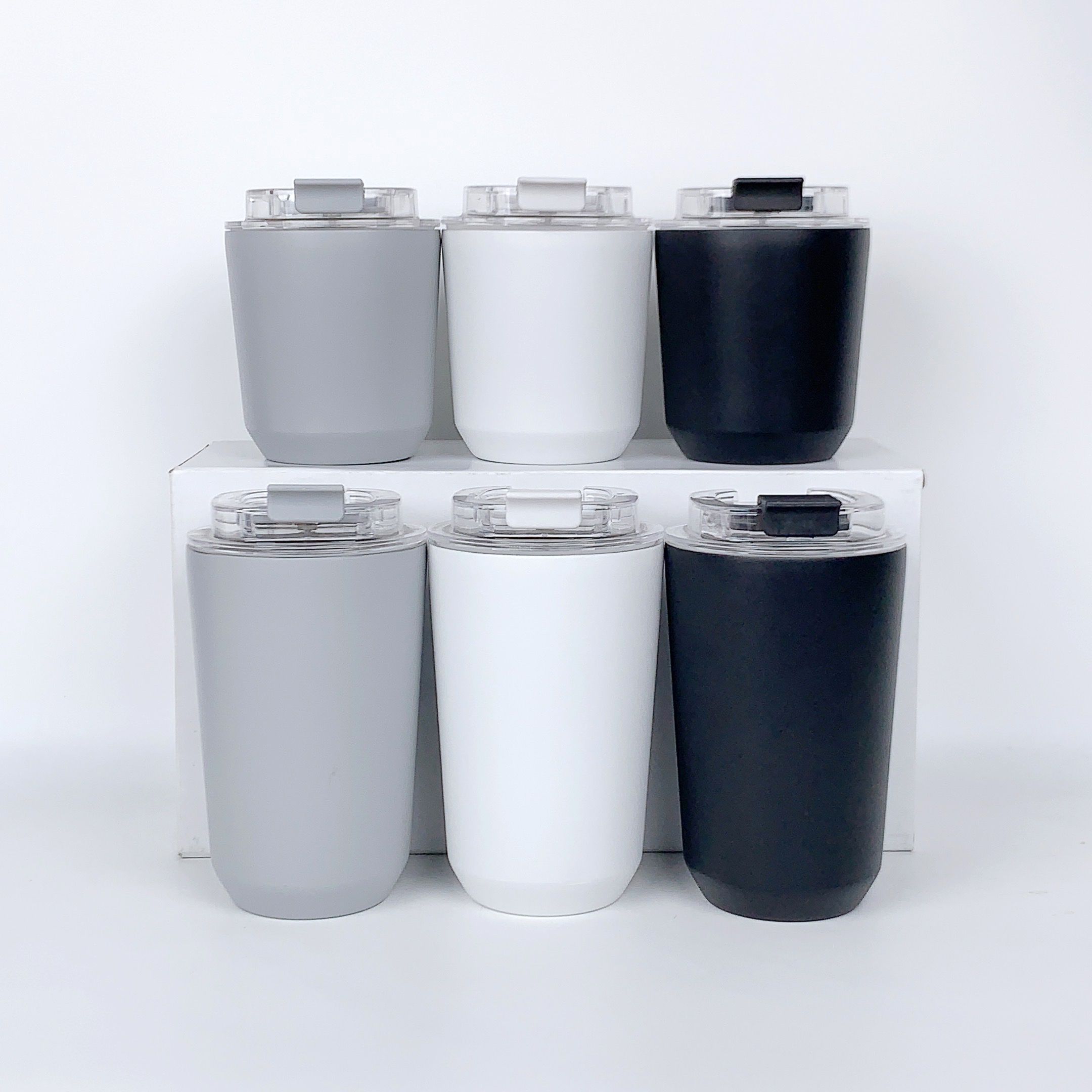Wholesale Eco friendly Leak Proof 360ml 250ml Stainless Steel Coffee Cup Customize Vacuum Insulated Travel Mug Tumbler