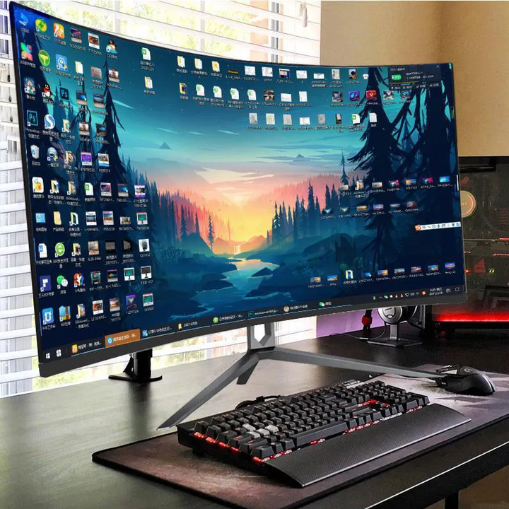 Shenzhen Hopestar Sci-Tech Co., Ltd. 1k Monitor Most Popular Curved Lcd Monitor 24inch Gaming Screen Monitors