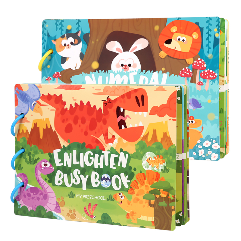 Yunhe Montessori Hellotoy Co., Ltd. Enlightenment Early Education Quiet Book Learning Cognitive Aids Manual Toys Sticky Books Educational toy for children