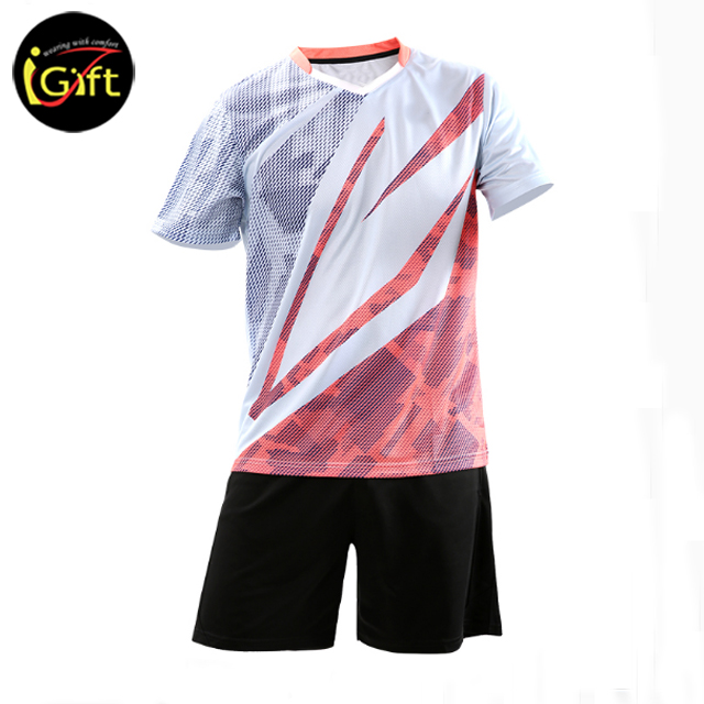 iGift Company Limited Men's Crewneck Gym Training & Workout T-Shirt - Short Sleeve Tennis Jersey