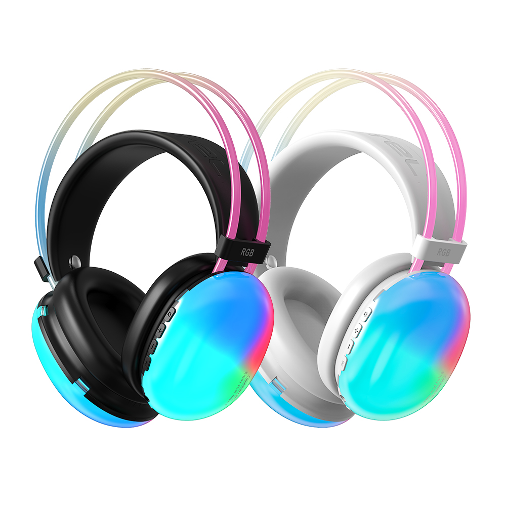 Guangzhou JQX Trade Co., Ltd. SOMOSTEL hot sale SMS-CK34 Wireless HIFI Headphones RGB Wireless Gaming Headset