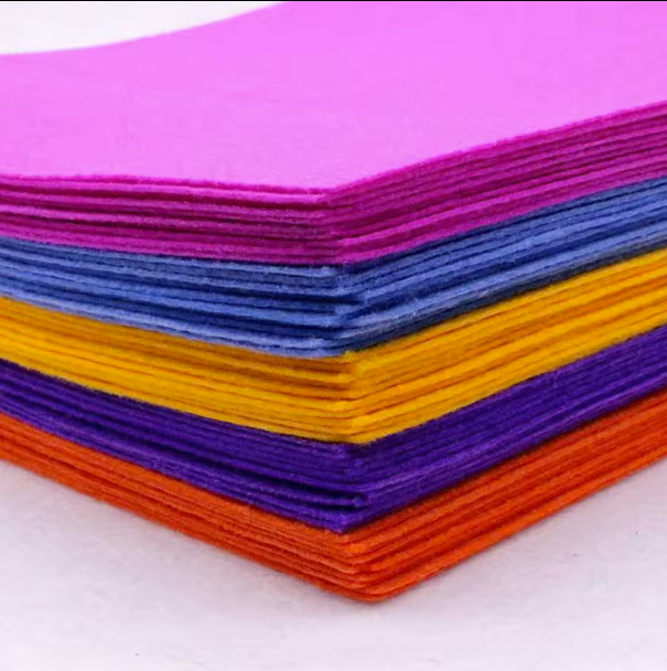 Factory wholesale 1mm/2mm/3mm/4mm/5mm thick needle punched nonwoven felt fabric