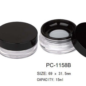 IMS PACKAGING LIMITED PC-1158B Round Plastic Cosmetic Loose Powder Jar