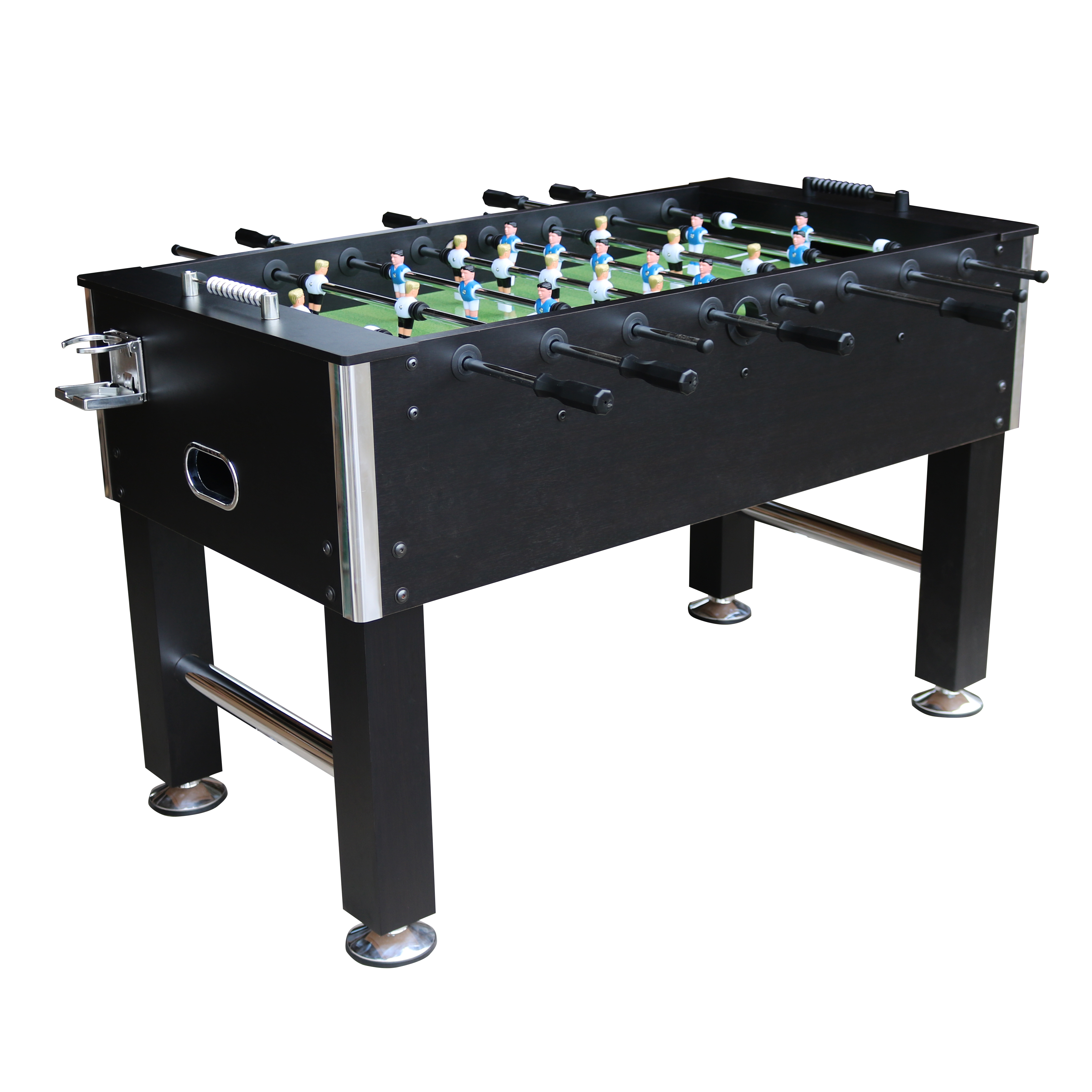 Huizhou STX Import And Export Co., Ltd 5ft Audit Player Coffee Club Use Game Soccer Table Black Customize Unisex Table Football Foosball Table Accessories