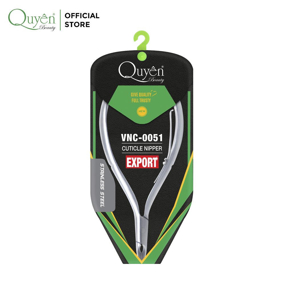 Quyen Beauty Professional Stainless Steel Gray Plated VNC-0051 Cuticle Nipper for Manicure Hot Product for Finger Nail Care