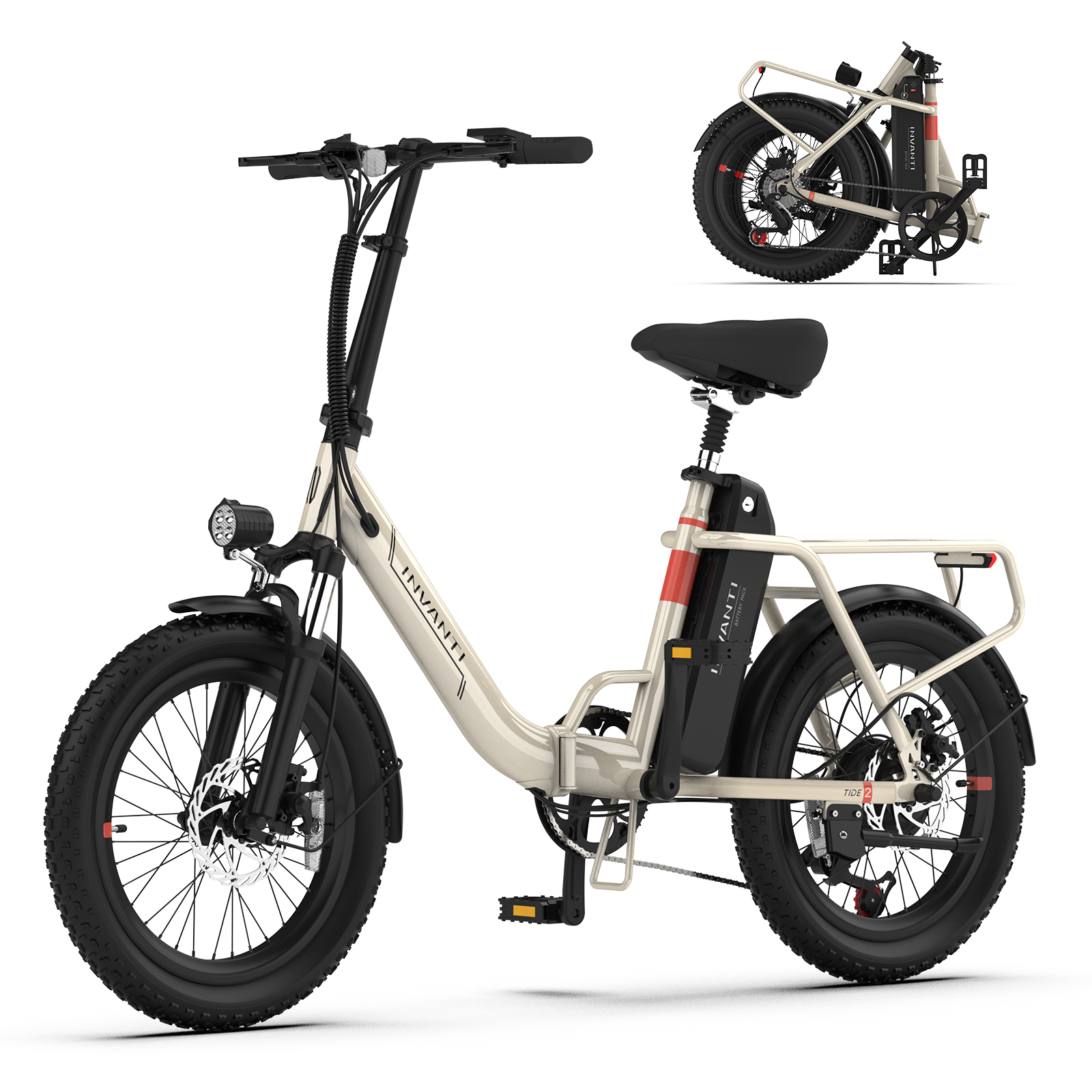 Hong Kong Invanti Global Trading Co., Limited Invanti Customized Mechanical Disc Brake Fat Tire Electric Bike In US Stock
