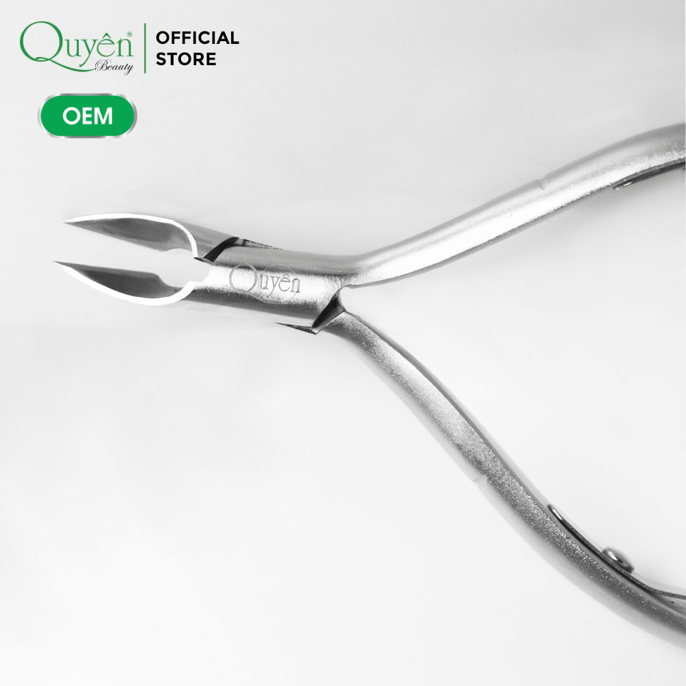 QUYEN BEAUTY TRADING COMPANY LIMITED QuyenBeauty VNN-3332 Professional Nail Nipper High Quality Stainless Steel Pedicure Supplies Super Sharp Silver Made Vietnam OEM