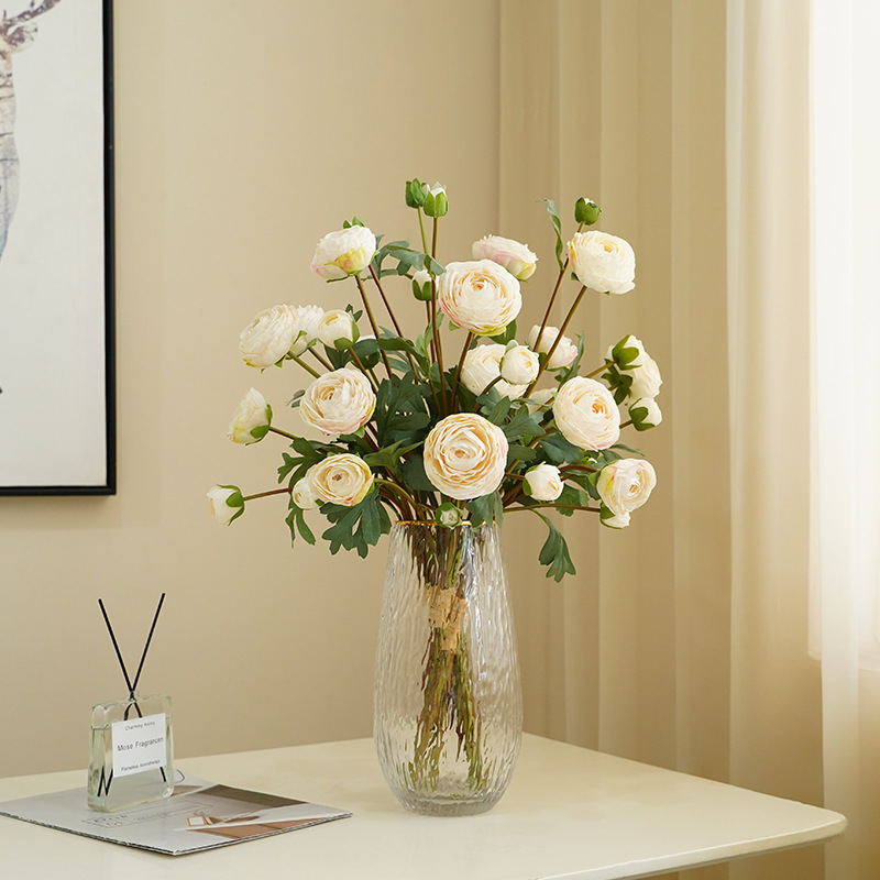 Qingdao Golden Handicrafts Co., LTD. High Quality New Style Artificial Flower Peony Silk Peonies Bunch 9 Heads for Home Wedding Events Decoration