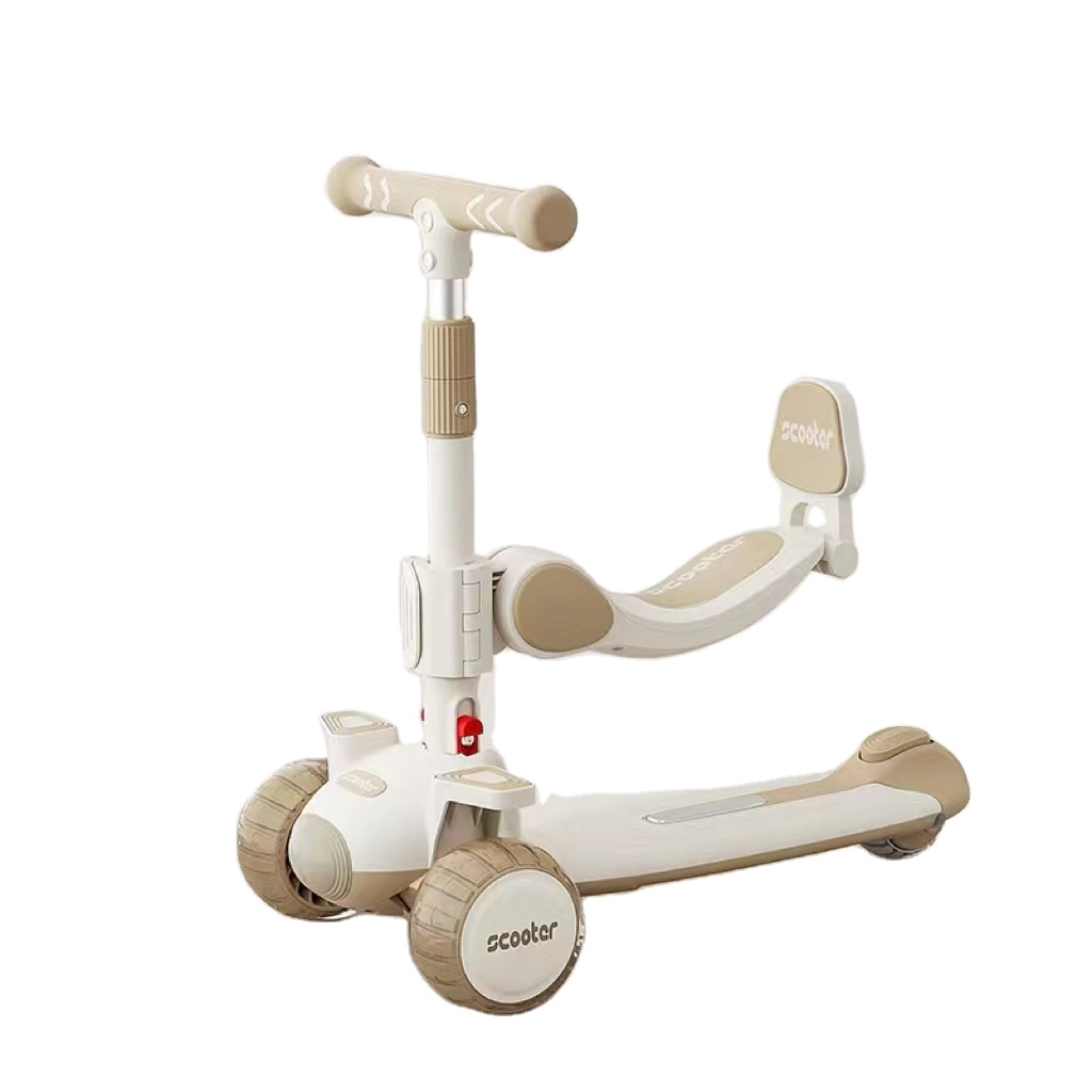 Shenzhen Aurora Technology Limited 2024 High Quality Manufacturer outdoor Ride Toy pedal bike Kids Scooter Adjustable Kick Scooter with 3 Wheels