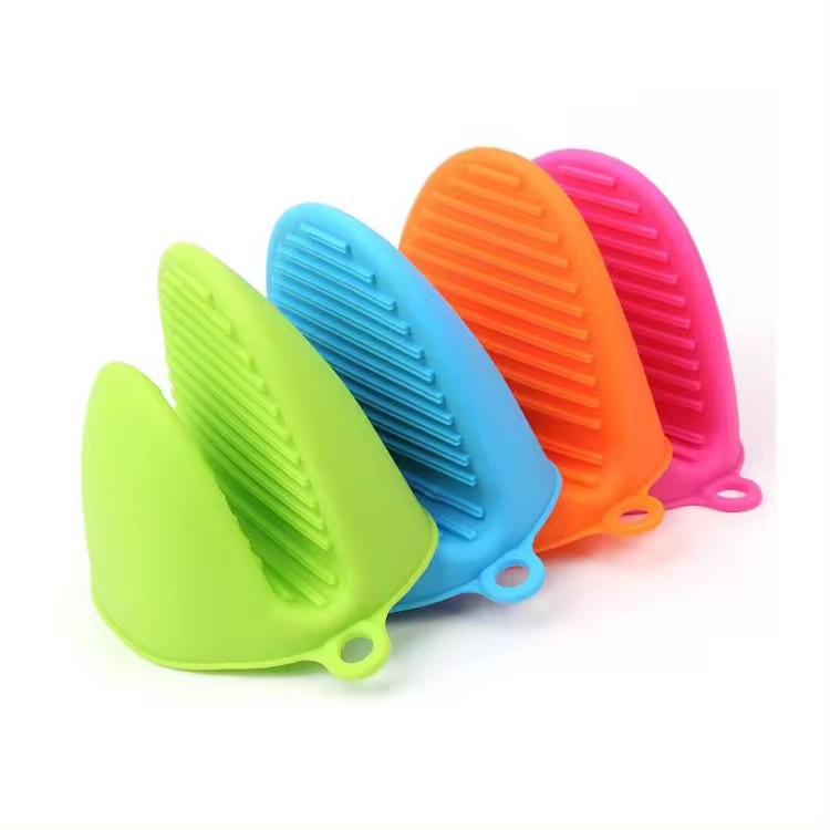 Insulated Heat Hot Plate Microwave Oven Holder Anti-Scalding Cooking Glove Pick Up Clamp Silicone Oven Mitts