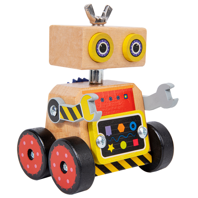 Yunhe Montessori Hellotoy Co., Ltd. Montessori Early Education Wooden Multi-Functional Gear Assembly Robot Hands-on Training Logic Ability toy for children