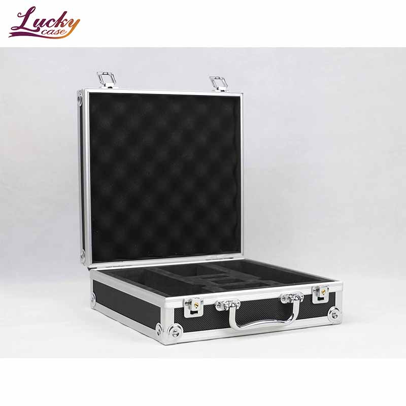 Hard Storage Lockable Aluminum Case Fashionable Tool Case Hard Case With Foam Portable Tool Box
