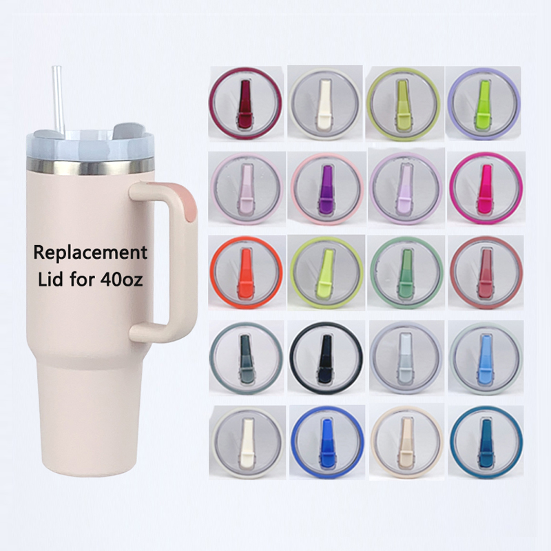 Yongkang E-Water Commodity Co., Ltd. Tumbler Lid Compatible For 40 oz Mug Replacement Flip Straw Leak Proof Cover for 40oz Cup BPA-Free