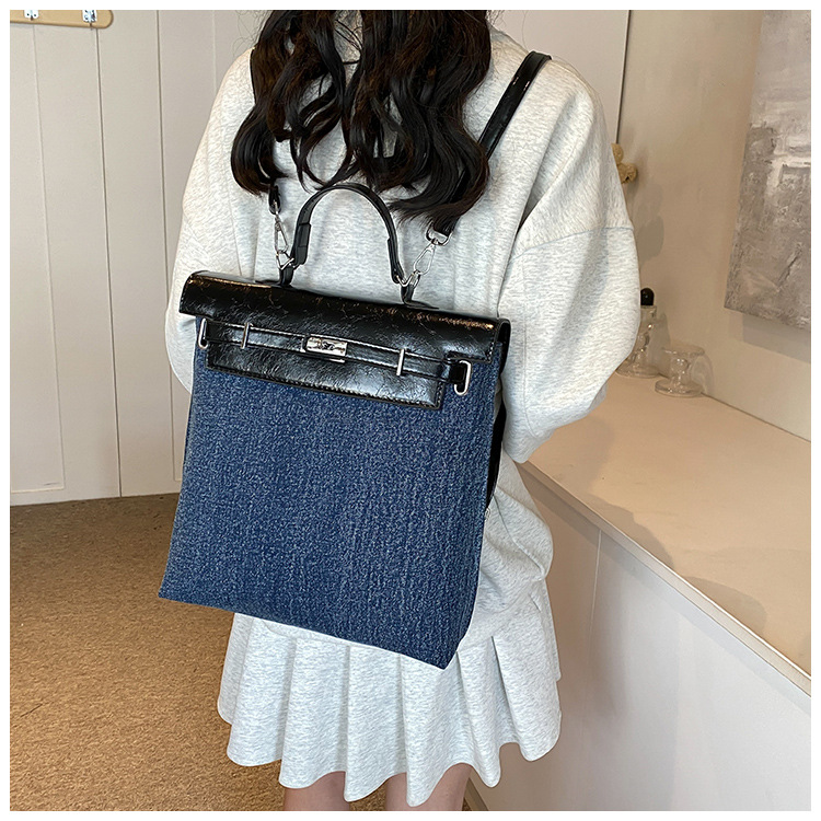Xi'an Logi Technology Co., Ltd. Designer Leather Geiger Chain Bag Black Pu Luxury Women's Square Shoulder Bag Flap Leather Bags