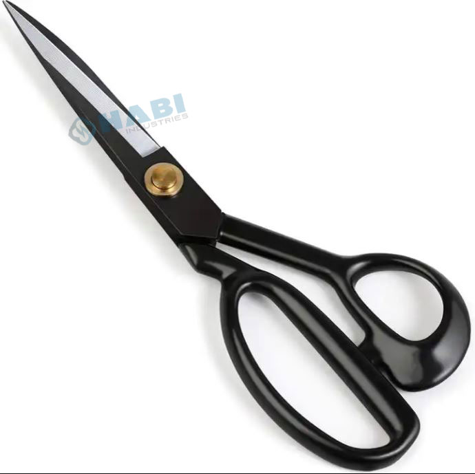Custom Black color coated 10 inch Heavy Duty Scissors for Leather Sewing shears Sharp Tailor Shears or Home and Dressmaker