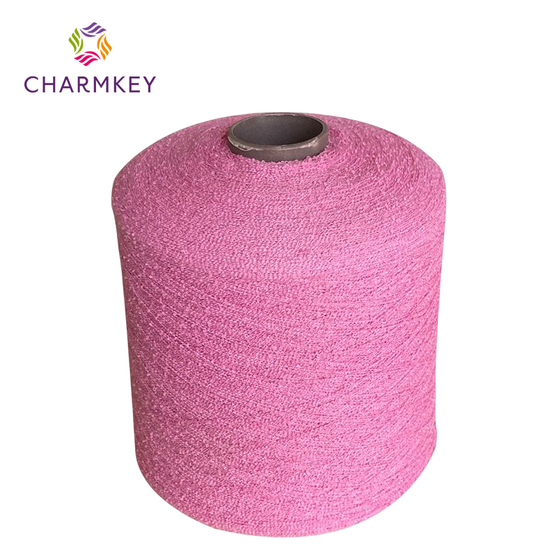 Shanghai Charmkey Textile Co., Ltd. Good Quality Best Selling 21NM/1 100% Polyester Sarry Loop Yarn for Knitting