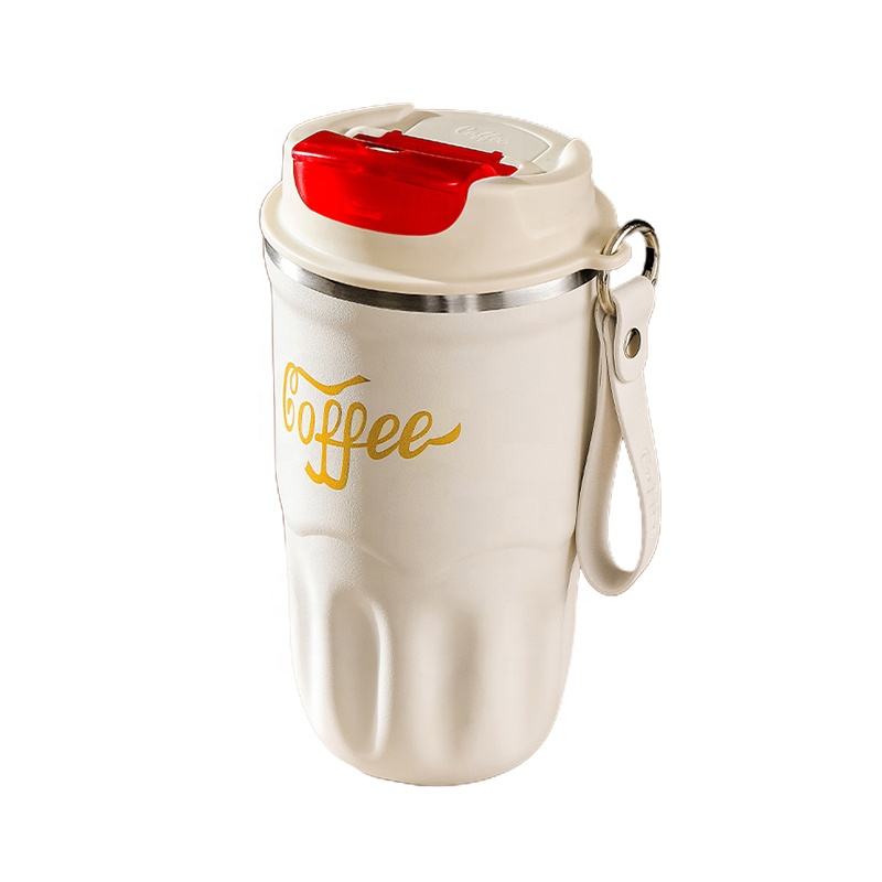 Shanghai Fengboju Import and Export Trade Co., Ltd. Custom Wholesale 380ml 510ml Portable Travel Coffee Cups Thermos Stainless Steel Coffee Mug With Lid