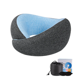 Jinjiang Jiaxing Group Co.,Ltd. Memory Cotton U Shaped Pillow Airplane Travel With Eye Mask Customize Memory Foam Trave JX