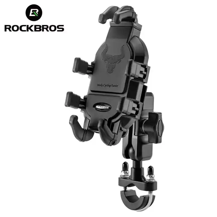 Zhejiang ROCKBROS Sports Goods Group Co.,Ltd. ROCKBROS Mobile Phone Stand Holder Bike Universal Shockproof 360 Rotating Phone Holder