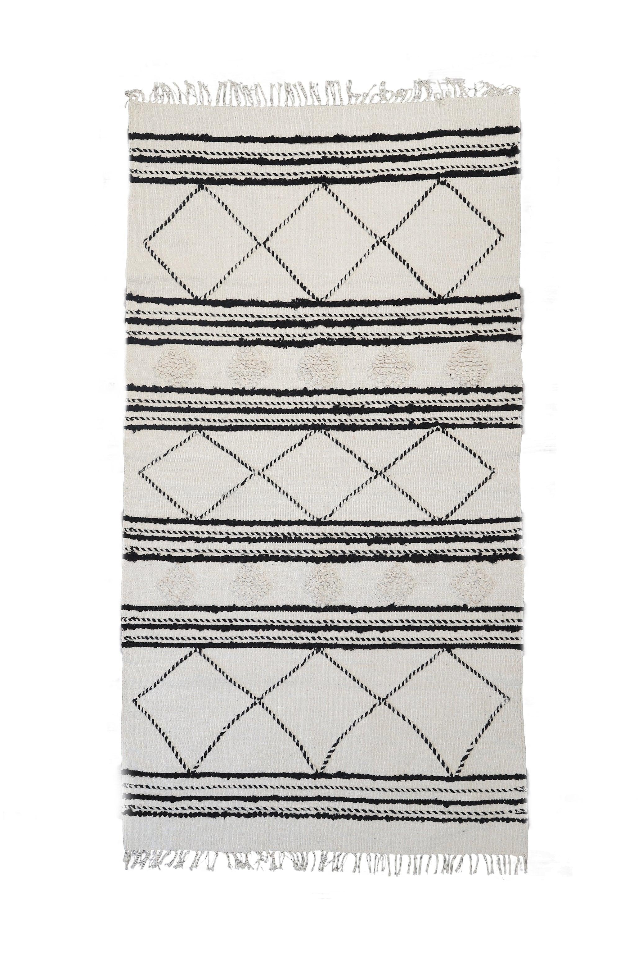 Fowa Black & White Current Rug