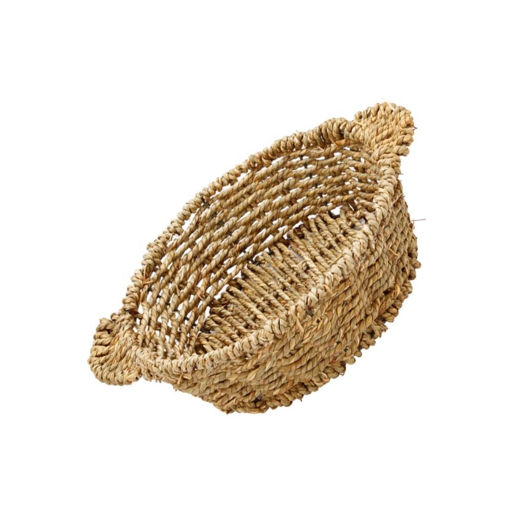 INDOCHINA CREATIVE INVESTMENT AND DEVELOPMENT JOINT STOCK COMPANY Vintage Woven Seagrass Serving Tray Unique Decorative Tray Best Quality Durable