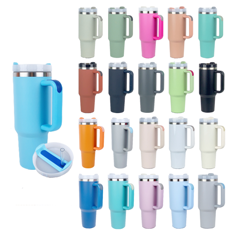 Yongkang E-Water Commodity Co., Ltd. 30 oz Adventure Big Tumbler with Handle Reusable Insulated Vacuum Cup Stainless Steel Travel Mug Water Bottle Cup