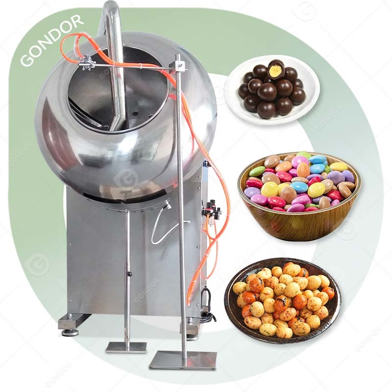 Gondor Machinery Lab Sugar Pan Candy Polishing Steel Mini Chocolate Automatic Tablet Seed Film Coating Machine for Candy