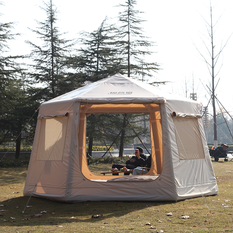 Hubei Jinlong New Materials Co., Ltd. Inflatable Camping Tent Outdoor Oxford Canvas Luxury Camping Inflatable Tent