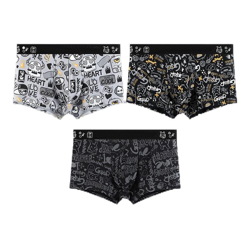 iGift Company Limited Custom Made Men's Underwear Plus Size Print Trend Graffiti Boxers