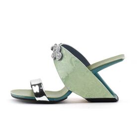 Wholesale Outdoor Women's Chinoiserie High Heels Casual Slippers